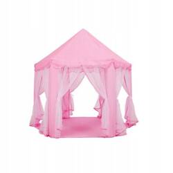ECARLA namiot dziecięcy, baldachim Różowy w białe kropki BAL7R