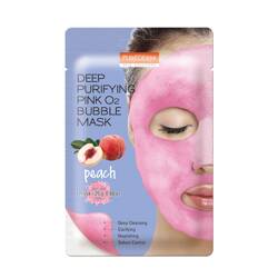 PUREDERM Bubble maseczka do twarzy bąbelkująca, rózowa, Peach