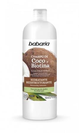 BABARIA Coco Biotina szampon do włosów z olejkiem kokosowym 700ml 
