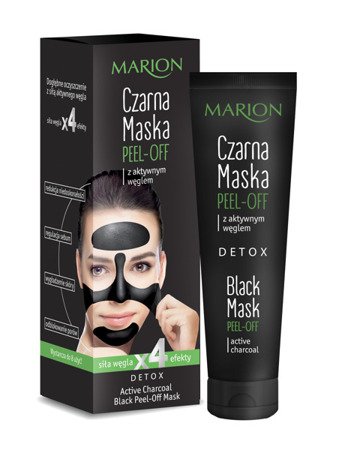 MARION Detox Peel Off czarna maska z atywnym Węglem 25g